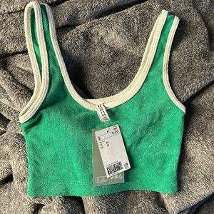 H&M women’s XS top green